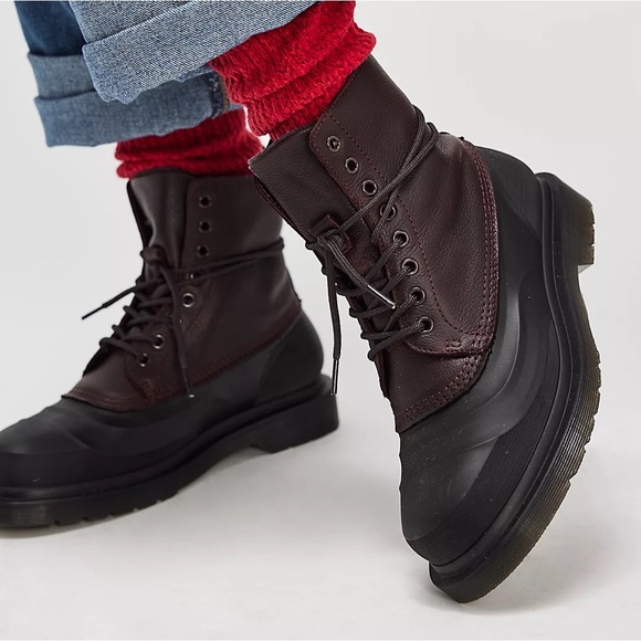 Dr. Martens Shoes - Dr. Martens 1460 Sub Newlands Lace-Up Boots in Oxblood